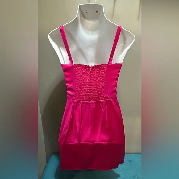 Reformation Sleeveless Silk Crossover Mini Dress - Picture 2 of 3